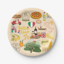 Italien Symbols Travel Älskare