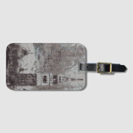 Italien Taupe och Cyan Distress Skyline Venice Bagagebricka