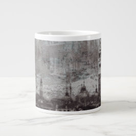 Italien Taupe och Cyan Distress Skyline Venice Jumbo Mugg