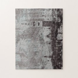 Italien Taupe och Cyan Distress Skyline Venice Pussel