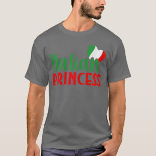 Italien Tjej Söt Italien Hemland Italiensk Prins T Shirt