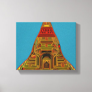 Italien Torino Mole Antonelliana Pop Art Stil Canvastryck
