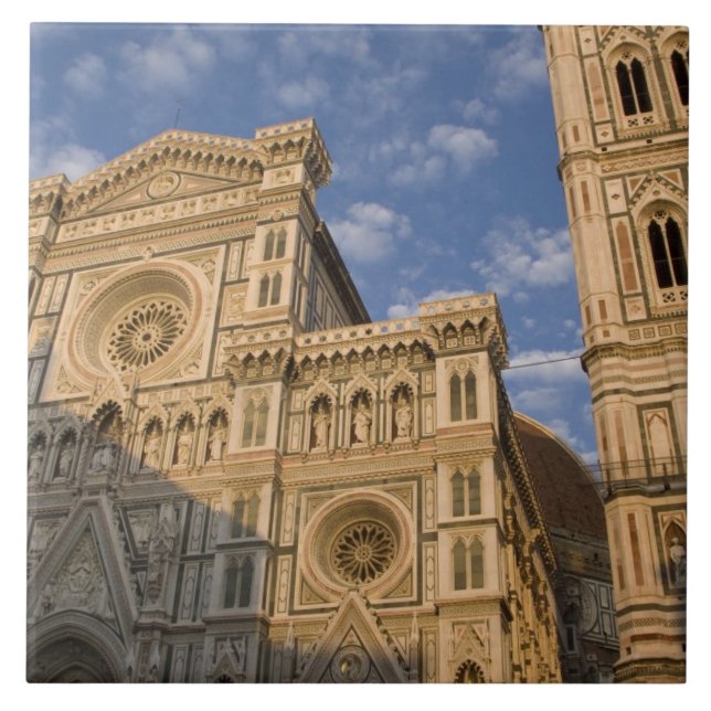 Italien, Toscana, Florens. Duomo. Kakelplatta (Framsidan)