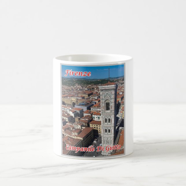 Italien - Toscana - Florens - Giottos Bell Torn - Kaffemugg (Center)
