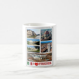 Italien - Toscana - Florens - I Kärlek - Kaffemugg