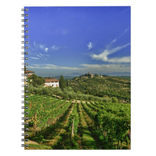 Italien, Toscana, Greve. Castellos vingårdar Anteckningsbok