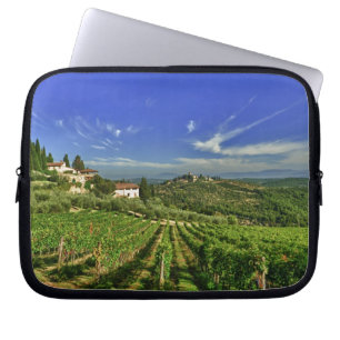 Italien, Toscana, Greve. Castellos vingårdar Laptop Fodral
