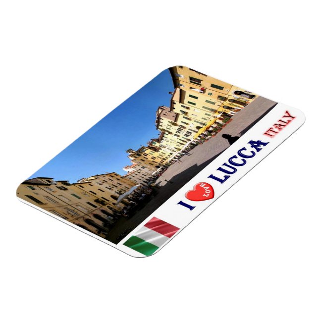 Italien - Toscana - Lucca - I Kärlek - Magnet (Vänstra Sidan)