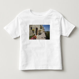 Italien, Toscana, Pienza. Yttre gångväg runt Tee Shirt