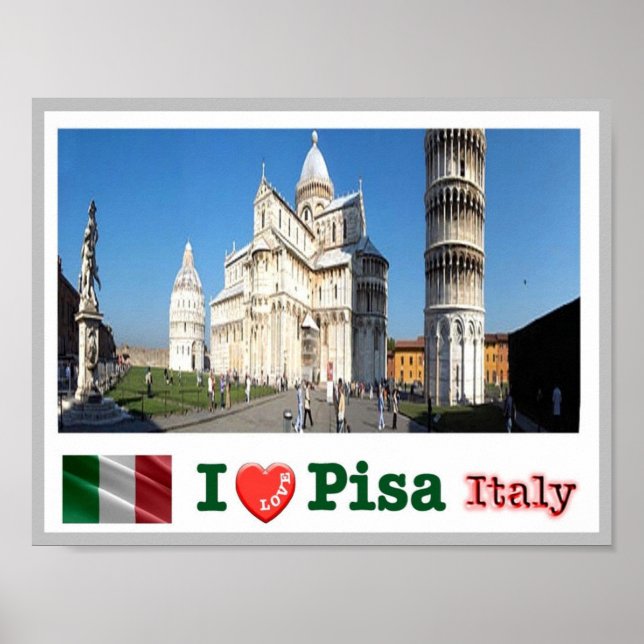 Italien - Toscana - Pisa - Duomo Square - Poster (Framsidan)
