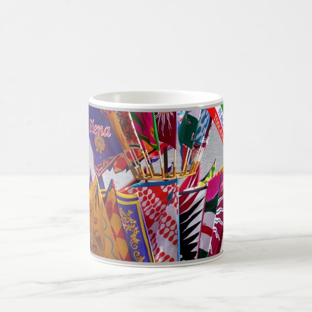 Italien - Toscana - Siena - Flaggor i Palio - Kaffemugg (Center)