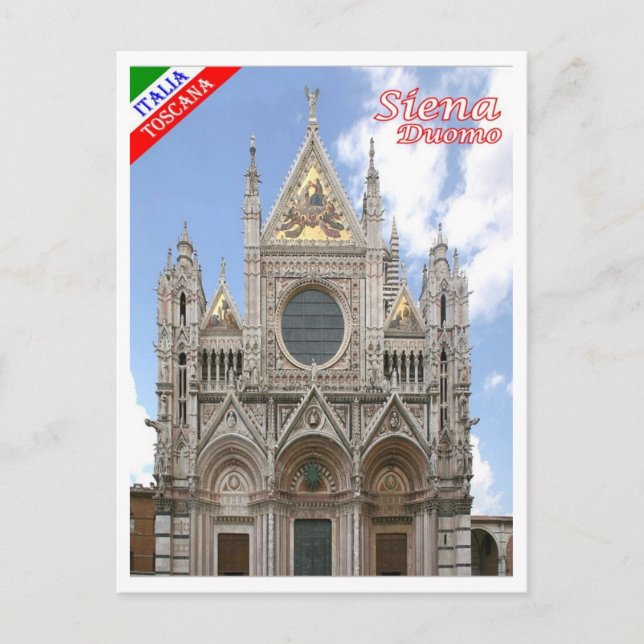 Italien - Toscana - Siena - Katedral - Vykort (Framsida)
