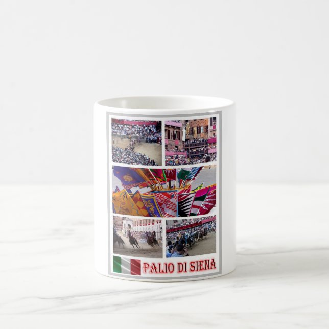 Italien - Toscana - Siena - Palio - Mosaic - Kaffemugg (Center)