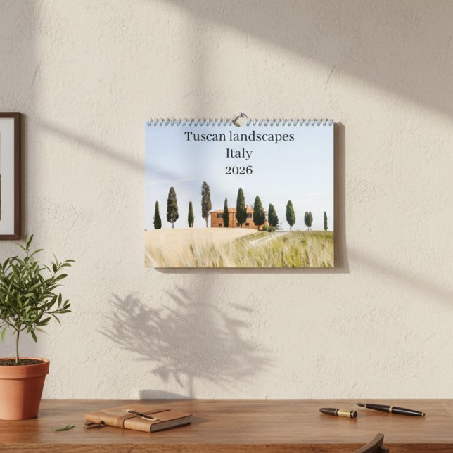 Italien Toscanas landskap 2026 Kalender (Skapare uppladdad)