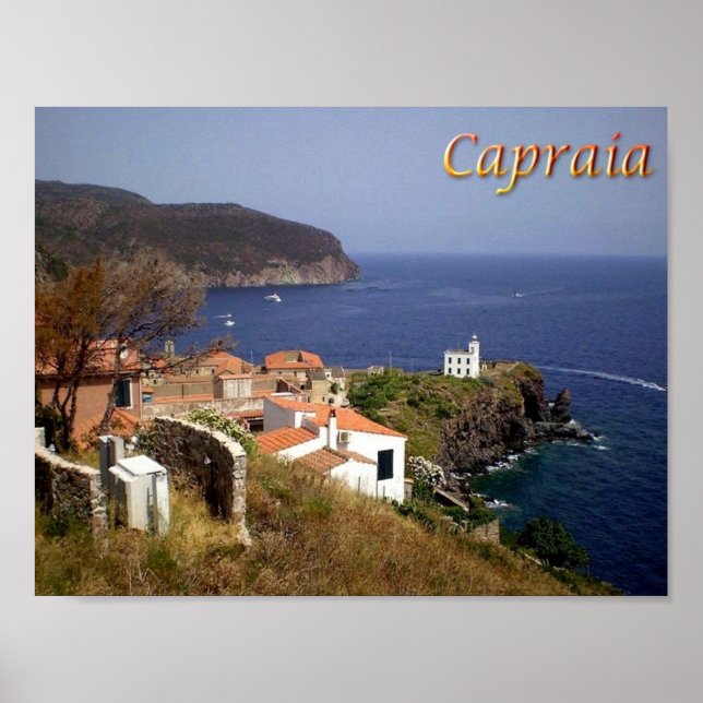 Italien - Toskana - Capraia - Poster (Framsidan)