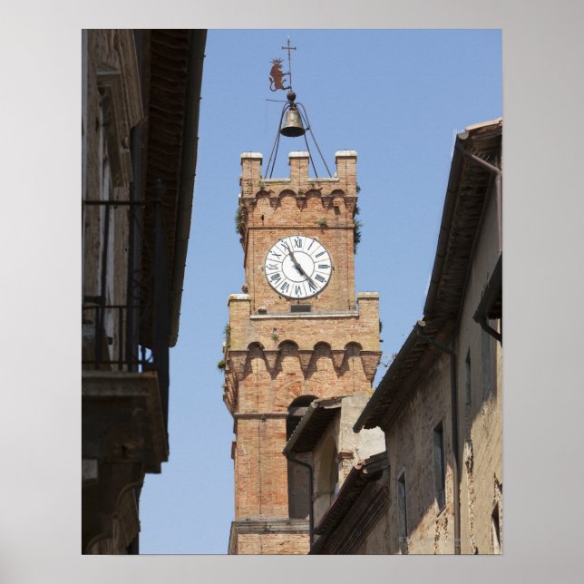 Italien. Toskana. Pienza. 2 Poster (Framsidan)