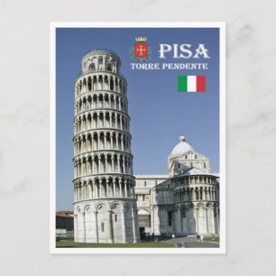 Italien - Toskana - Pisa - Leende Torn - Vykort