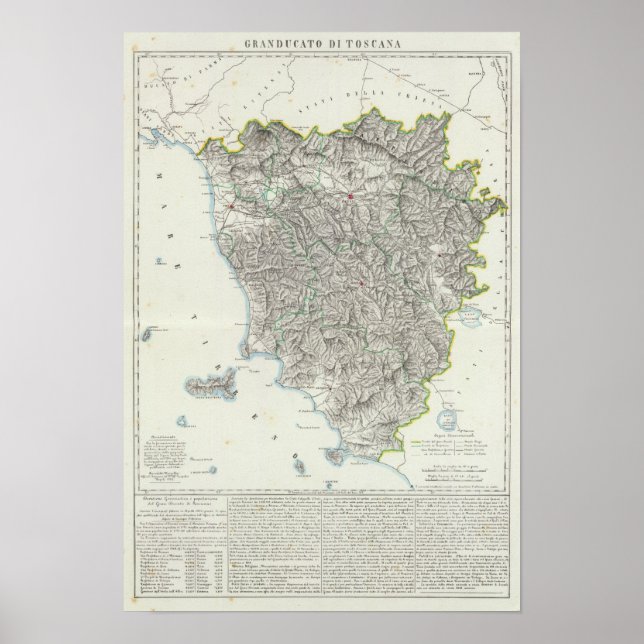 Italien Toskana Poster (Framsidan)
