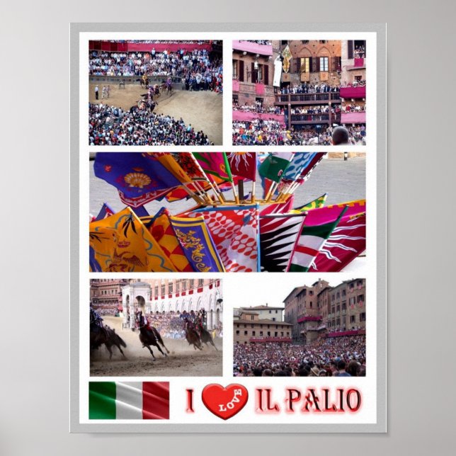 Italien - Toskana - Siena - Piazza Del Campo - Poster (Framsidan)