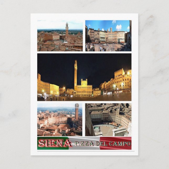 Italien - Toskana - Siena - Piazza Del Campo - Vykort (Framsida)