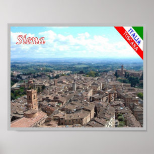 Italien - Toskana - Siena - Poster