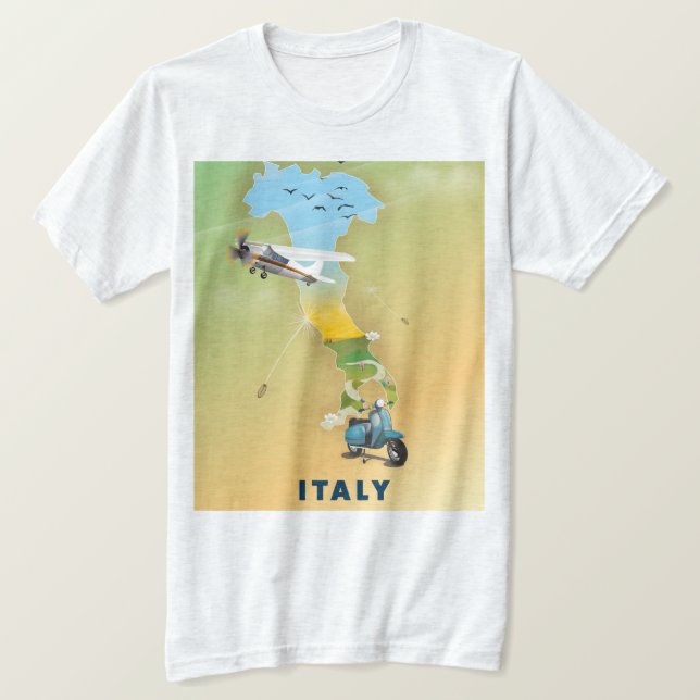 Italien Travel-affisch. T Shirt (Design framsida)