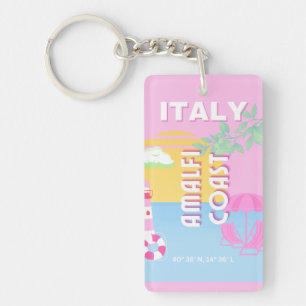 Italien Travel art, Amalfi Kusten, Preppy, Rosa