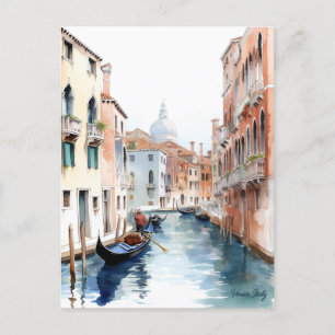 Italien Travel Art. för målning av vattenfärg i Ve Vykort