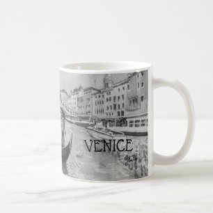 Italien Travel - VENICE Black and white souvenir Kaffemugg