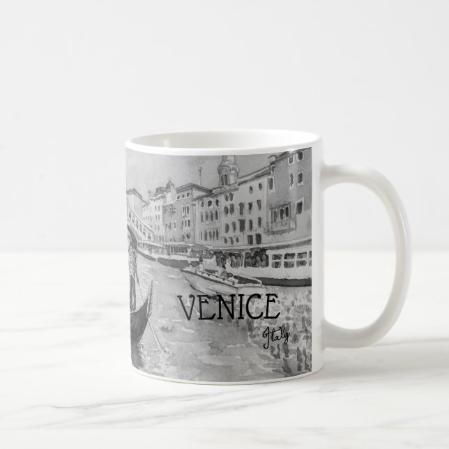 Italien Travel - VENICE Black and white souvenir Kaffemugg (Höger)
