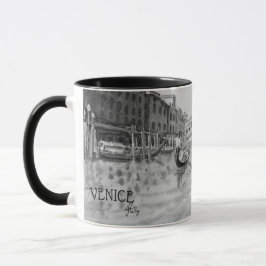 Italien Travel - VENICE Black and white souvenir Mugg