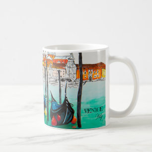 Italien Travel - VENICE vattenfärgssouvenir Kaffemugg
