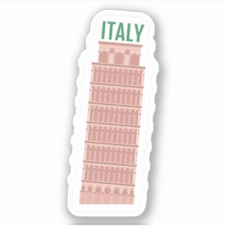 Italien Travel Vinyl Sticker Klistermärken