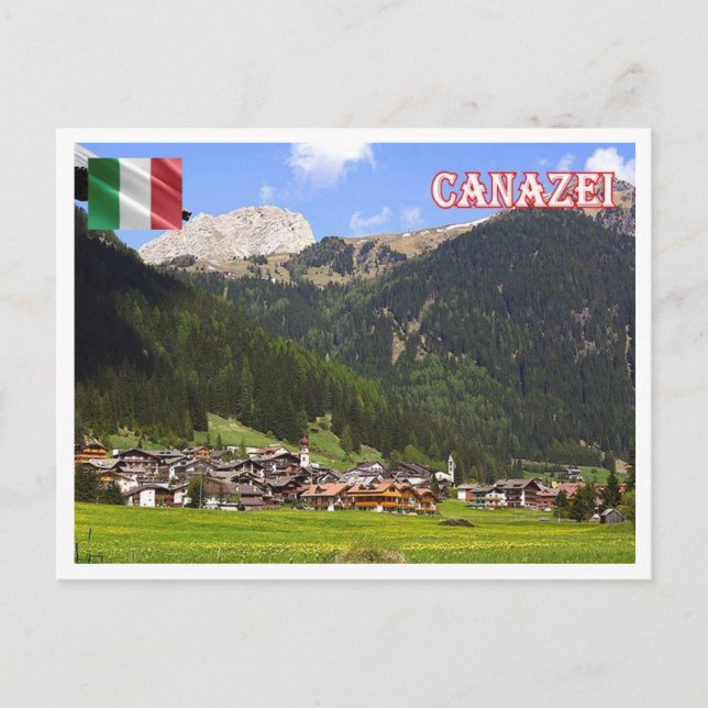 Italien - Trentino Alto Adige Südtirol - Canazei - Vykort (Framsida)