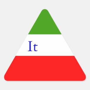 ITALIEN TRIANGELFORMAT KLISTERMÄRKE