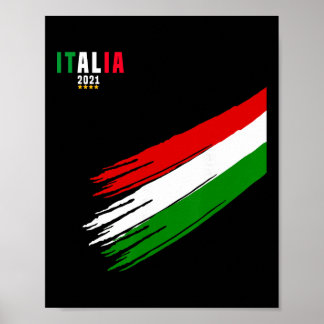 Italien tröja fotboll italienska Italien älskare  Poster