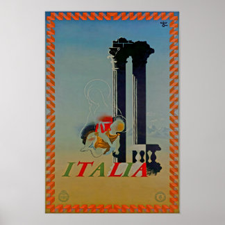 Italien Tryck Italiensk Konst Resa Poster