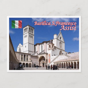Italien - Umbrien - Assisi - Basilica San Francesc Vykort
