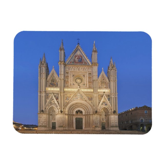Italien, Umbrien, Orvieto, Orvieto-katedralen Magnet (Horisontell)