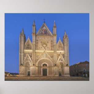Italien, Umbrien, Orvieto, Orvieto-katedralen Poster