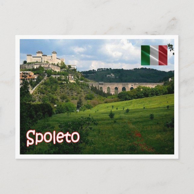 Italien - Umbrien - Spoleto - Vykort (Framsida)