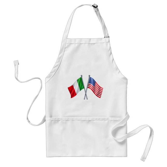 Italien USA Flagga Köksförkläde Förkläde (Framsidan)