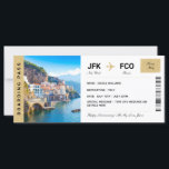 Italien Vacation Travel Gift Biljett Boarding Pass<br><div class="desc">Anpassa omedelbart din överraskning resa till Italiens boardingkort biljett i dag! Klicka bara på "Anpassa" för att anpassa biljett med din information. Fira ett särskilt tillfälle genom att skriva en speciell anteckning i anteckningsrutan på biljett. Baksidan av biljett har söta reseikoner. Varje biljett är märkt på tjockt, robust, kvalitetskort lagrar...</div>