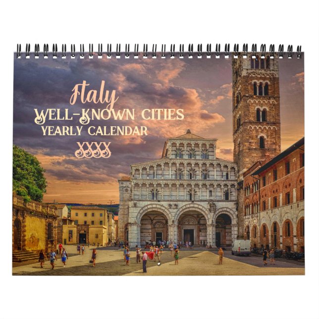 Italien Välkända städer Europa Kalender (Omslag)