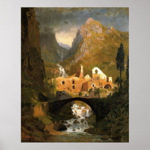 Italien Valle dei Mulini Campania Poster