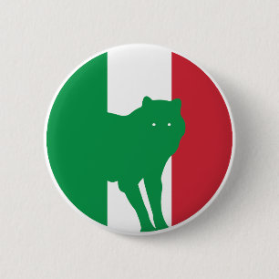 Italien Varg Italienska nationaldjuret Flagga Knapp