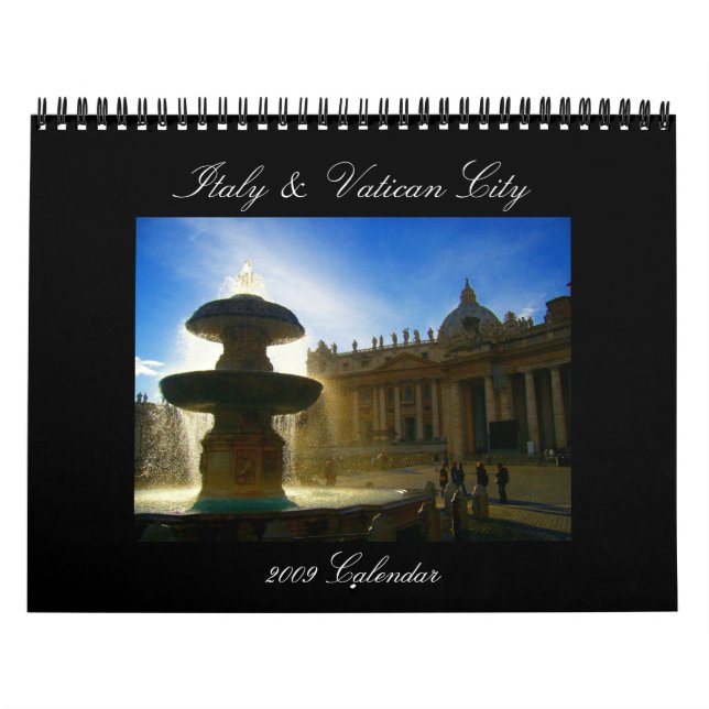 Italien- & Vatican 2009 kalender (Omslag)