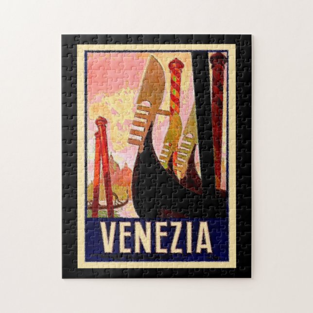 Italien, Vatten Way Canals Pussel (Vertikal)