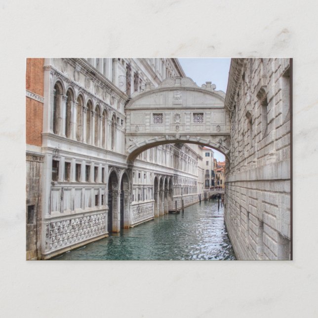Italien Venedig-brygga Vykort (Framsida)