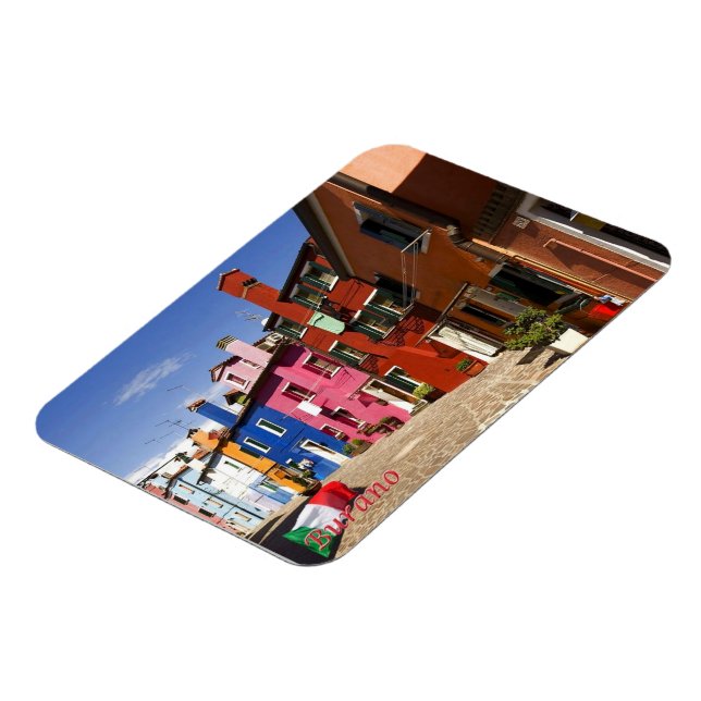 Italien - Venedig - Burano - Magnet (Vänstra Sidan)